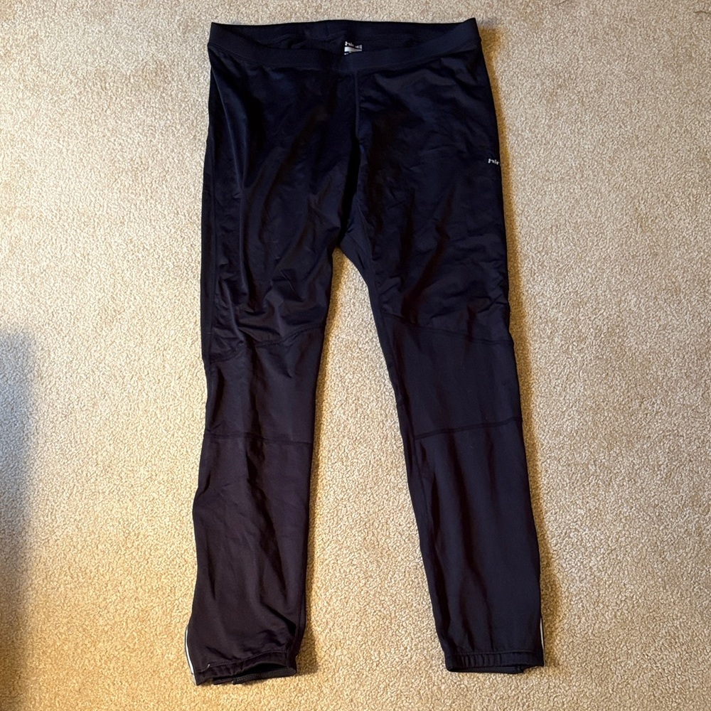 Hind Men's Black Joggers fleece lines large leggings pants zippered bottoms